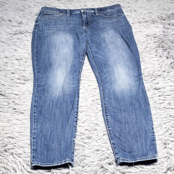 Lucky Brand Jeans Womens 12 31 Mid Rise Skinny Ava‎ Blue Stretch Denim Casual - Picture 1 of 16
